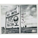 CALVIN PARKER SIGNED UFO PASCAGOULA MISSISIPPI 1973 8x10 PHOTO & BECKETT COA