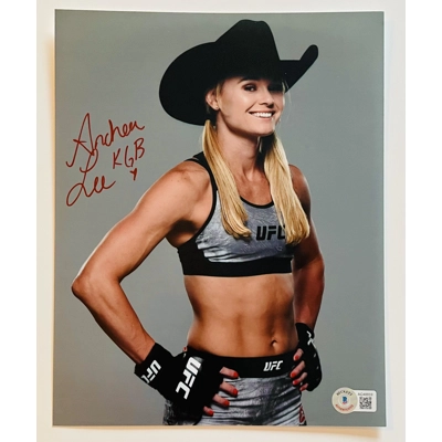 UFC 8x10 SIGNED by ANDREA LEE w/insc and BECKETT CERTIFIED4