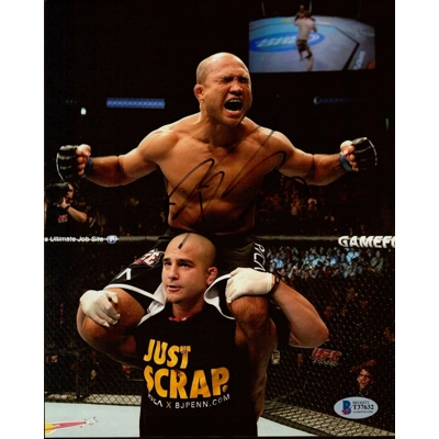 UFC 8x10 SIGNED by BJ PENN and BECKETT CERTIFIED 2