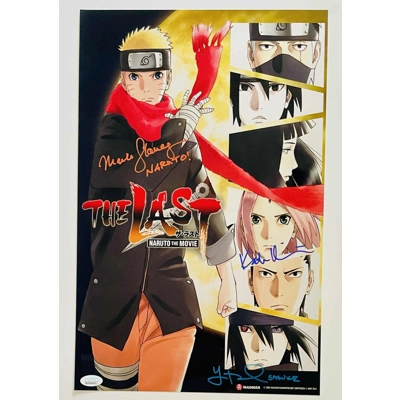 YURI LOWENTHAL, KATE HIGGINS & MAILE FLANAGAN SIGNED THE LAST NARUTO THE MOVIE YURI LOWENTHAL, KATE HIGGINS & MAILE FLANAGAN SIGNED THE LAST NARUTO THE MOVIE