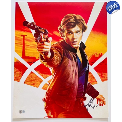 SOLO A STAR WARS STORY 16x20 POSTER SIGNED by ALDEN EHRENREICH and BECKETT CERTIFIED* SOLO A STAR WARS STORY 16x20 POSTER SIGNED by ALDEN EHRENREICH and BECKETT CERTIFIED*