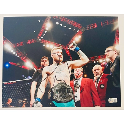 UFC 11x14 SIGNED by CONOR MCGREGOR and BECKETT CERTIFIED