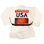 KAYLA HARRISON SIGNED 2012 LONDON OLYMPICS JUDO GI & PSA CERTIFIED COA KAYLA HARRISON SIGNED 2012 LONDON OLYMPICS JUDO GI & PSA CERTIFIED COA