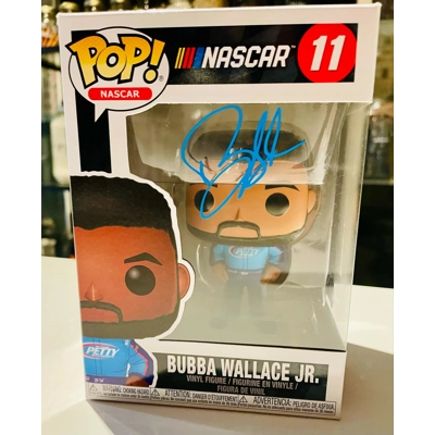 NASCAR 11 FUNKO POP SIGNED by BUBBA WALLACE JR. and BECKETT CERTIFIED