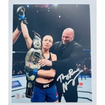 ROSE NAMAJUNAS SIGNED UFC 8x10 PHOTO & BECKETT CERTIFIED BAS COA