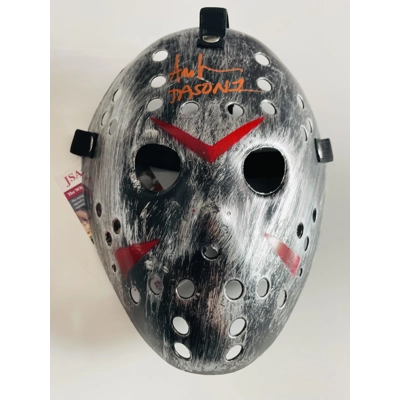 FRIDAY THE 13TH JASON VOORHEES SIGNED MASK by ARI LEHMAN and JSA CERTIFIED FRIDAY THE 13TH JASON VOORHEES SIGNED MASK by ARI LEHMAN and JSA CERTIFIED