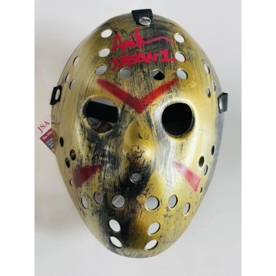 FRIDAY THE 13TH JASON VOORHEES SIGNED MASK by ARI LEHMAN and JSA CERTIFIED FRIDAY THE 13TH JASON VOORHEES SIGNED MASK by ARI LEHMAN and JSA CERTIFIED