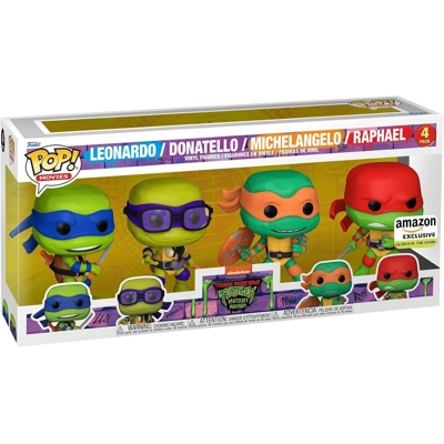 TEENAGE MUTANT NINJA TURTLES MUTANT MAYHEM GITD FUNKO POP AMAZON EXCLUSIVE 4PACK (NEW/SEALED) TEENAGE MUTANT NINJA TURTLES MUTANT MAYHEM GITD FUNKO POP AMAZON EXCLUSIVE 4PACK (NEW/SEALED)
