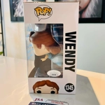 RACHEL HURD-WOOD SIGNED PETER PAN WENDY 1345 FUNKO POP & JSA CERTIFIED COA RACHEL HURD-WOOD SIGNED PETER PAN WENDY 1345 FUNKO POP & JSA CERTIFIED COA