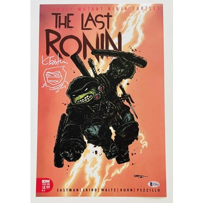 KEVIN EASTMAN SIGNED THE LAST RONIN TMNT 11x17 POSTER & BECKETT CERTIFIED COA KEVIN EASTMAN SIGNED THE LAST RONIN TMNT 11x17 POSTER & BECKETT CERTIFIED COA