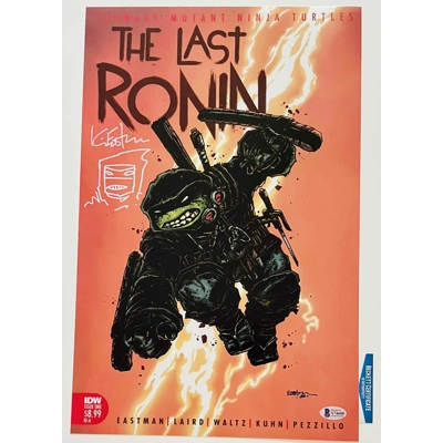 KEVIN EASTMAN SIGNED THE LAST RONIN TMNT 11x17 POSTER & BECKETT CERTIFIED COA KEVIN EASTMAN SIGNED THE LAST RONIN TMNT 11x17 POSTER & BECKETT CERTIFIED COA