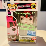 DEBI DERRYBERRY SIGNED MONSTER HIGH DRACULAURA 156 FUNKO POP & JSA CERTIDIED