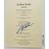 GRAHAM PARKER SIGNED LOCAL GIRLS 8.5x11 LYRIC SHEET & JSA CERTIFIED COA