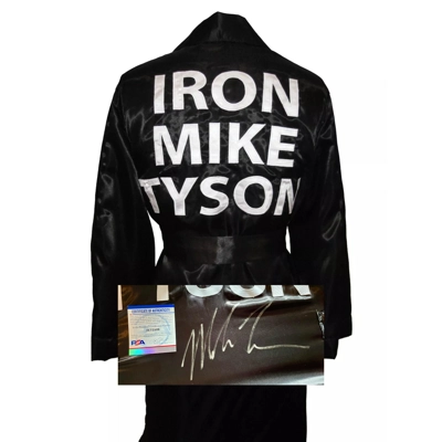 MIKE TYSON SIGNED BOXING ROBE and PSA CERTIFIED2