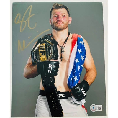 UFC 8x10 SIGNED by STIPE MIOCIC and BECKETT CERTIFIED 4