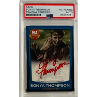 SONYA THOMPSON SIGNED THE WALKING DEAD 2013 CARD & PSA CERTIFIED ENCAPSULATED