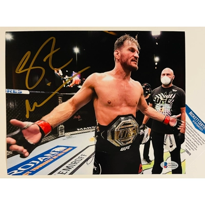UFC 8x10 SIGNED by STIPE MIOCIC and BECKETT CERTIFIED 6