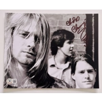 CHAD CHANNING SIGNED NIRVANA 8x10 & BECKETT CERTIFIED BAS COA