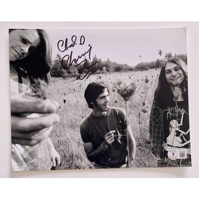 NIRVANA 8x10 SIGNED by CHAD CHANNING and BECKETT CERTIFIED5