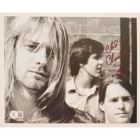 CHAD CHANNING SIGNED NIRVANA 8x10 & BECKETT CERTIFIED BAS ..