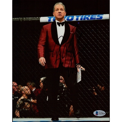 UFC 8x10 SIGNED by BRUCE BUFFER and BECKETT CERTIFIED 3