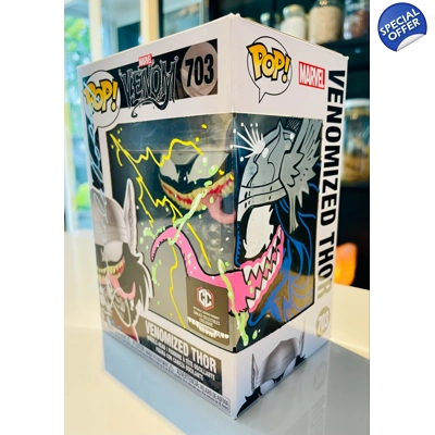 VENOM VENOMIZED THOR 703 CHALICE EXCLU FUNKO POP SIGNED and SKETCH by SAM DE LA ROSA*
