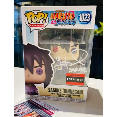 NARUTO SASUKE RINNEGAN 1023 AAA ANIME EXCLU SIGNED by YURI LOWENTHAL w/insc and JSA CERTIFIED NARUTO SASUKE RINNEGAN 1023 AAA ANIME EXCLU SIGNED by YURI LOWENTHAL w/insc and JSA CERTIFIED