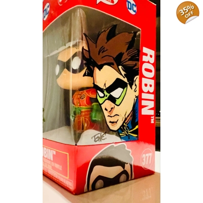 TONE RODRIGUEZ SKETCH & SIGNED ROBIN 377 DC FUNKO POP & BECKETT CERTIFIED COA