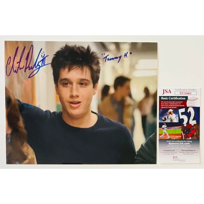 STRANGER THINGS 8x10 SIGNED by CHESTER RUSHING and JSA CERTIFIED