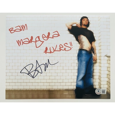 JACKASS 8x10 SIGNED by BAM MARGERA and BECKETT CERTIFIED20