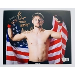 BRYCE MITCHELL SIGNED UFC 8x10 PHOTO & BECKETT CERTIFIED BAS COA