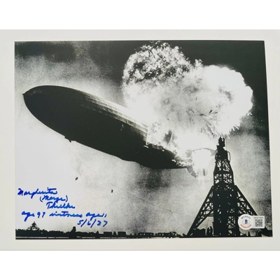 HINDENBURG DISASTER 8x10 SIGNED by MARGHERITA THIELKE w/insc and BECKETT CERTIFIED11