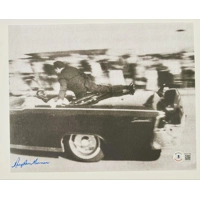 JOHN F KENNEDY ASSASSINATION 8x10 SIGNED by MARY ANN MOORM..