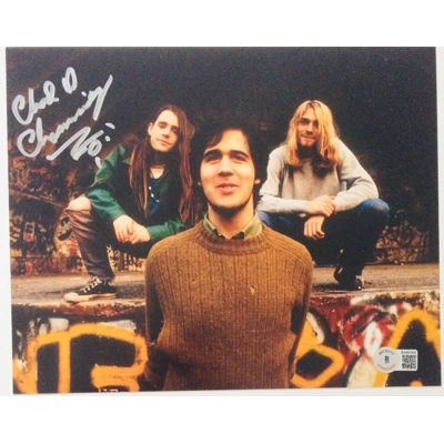 NIRVANA 8x10 SIGNED by CHAD CHANNING and BECKETT CERTIFIED 2
