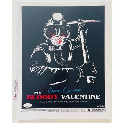 MY BLOODY VALENTINE 11x14 POSTER SIGNED by PETER COWPER and JSA CERTIFIED 2