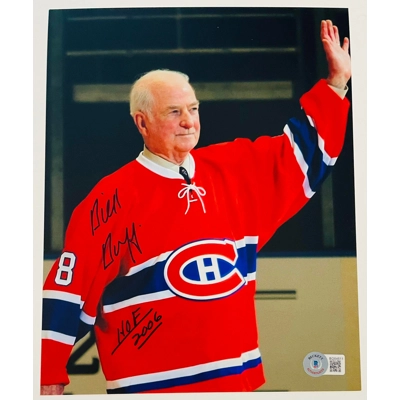 NHL CANADIENS 8x10 SIGNED by DICK DUFF w/insc and BECKETT CERTIFIED 2