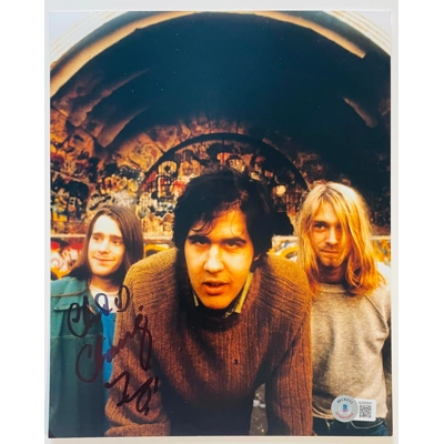 NIRVANA 8x10 SIGNED by CHAD CHANNING and BECKETT CERTIFIED 3