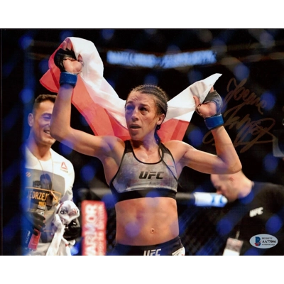 UFC 8x10 SIGNED by JOANNA JEDRZEJCZYK and BECKETT CERTIFIED