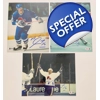MICHEL GOULET COMBO - 3 SIGNED NHL NORDIQUES QUEBEC 8x10 PHOTO (BAS COA)