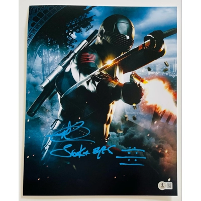 G.I JOE 11x14 POSTER SIGNED by RAY PARK w/insc and BECKETT CERTIFIED