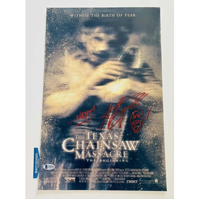 ANDREW BRYNIARSKI SIGNED THE TEXAS CHAIN SAW MASSACRE 11x17 POSTER & BECKETT COA ANDREW BRYNIARSKI SIGNED THE TEXAS CHAIN SAW MASSACRE 11x17 POSTER & BECKETT COA