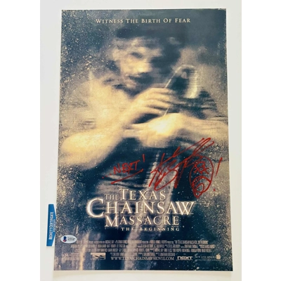 ANDREW BRYNIARSKI SIGNED THE TEXAS CHAIN SAW MASSACRE 11x17 POSTER & BECKETT COA ANDREW BRYNIARSKI SIGNED THE TEXAS CHAIN SAW MASSACRE 11x17 POSTER & BECKETT COA