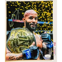 DEMETRIOUS JOHNSON SIGNED UFC 8x10 PHOTO & JSA CERTIFIED COA