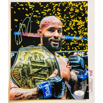 UFC 8x10 SIGNED by DEMETRIOUS JOHNSON and JSA CERTIFIED 2