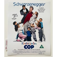 MIKO HUGHES SIGNED KINDERGARTEN COP 11x14 POSTER & JSA CER..