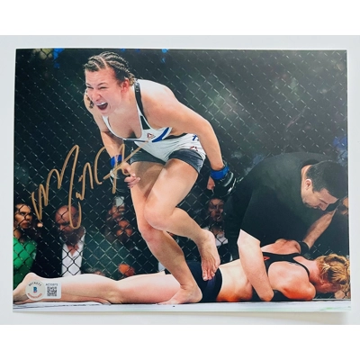 UFC 8x10 SIGNED by MIESHA TATE and BECKETT CERTIFIED2