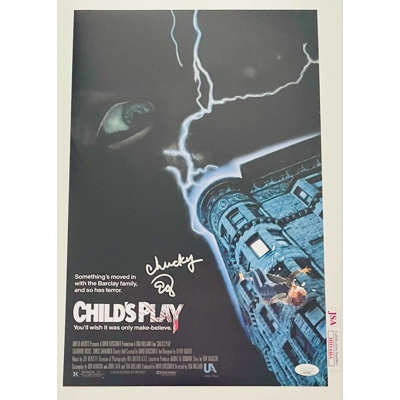 ED GALE SIGNED CHILD'S PLAY 11x17 POSTER & JSA CERTIFIED COA ED GALE SIGNED CHILD'S PLAY 11x17 POSTER & JSA CERTIFIED COA