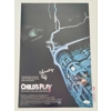 ED GALE SIGNED CHILD'S PLAY 11x17 POSTER & JSA CERTIFIED COA