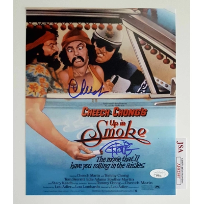 CHEECH and CHONG 8x10 DOUBLE SIGNED by CHEECH MARIN and TOMMY CHONG and JSA CERTIFIED CHEECH and CHONG 8x10 DOUBLE SIGNED by CHEECH MARIN and TOMMY CHONG and JSA CERTIFIED