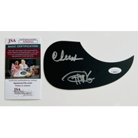 CHEECH MARIN & TOMMY CHONG SIGNED GUITAR PICKGUARD & JSA CERTIFIED COA